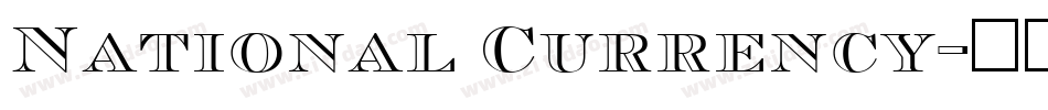 National Currency字体转换